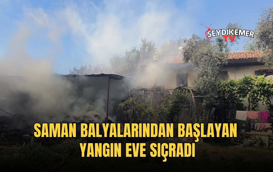 Saman Balyalarından Başlayan Yangın Eve Sıçradı